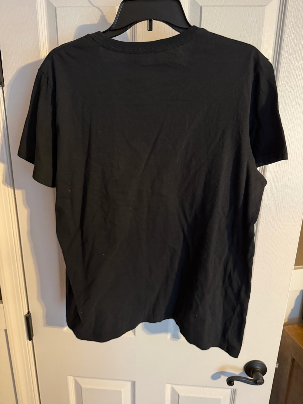 adidas Black Short Sleeve Tee with Leopard Logo - Picture 2 of 2